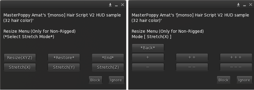 Resize Dialog