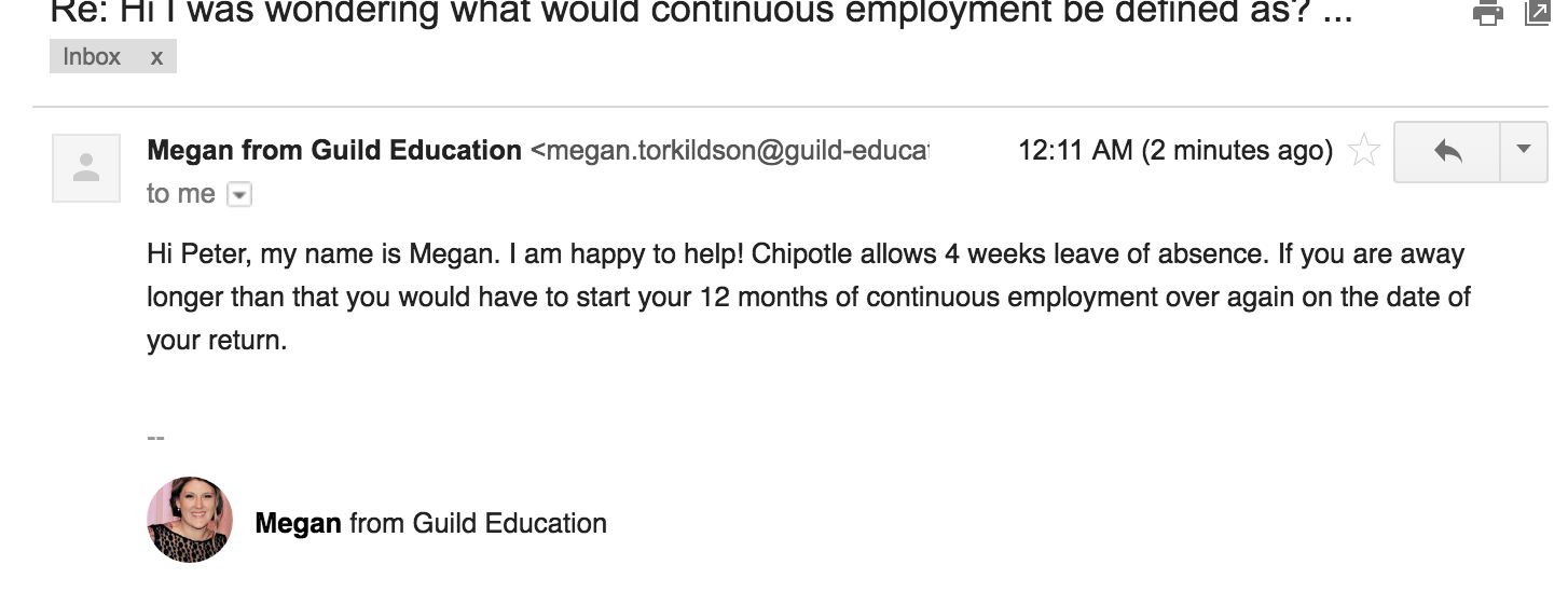 Chipotle Tuition Reimbursement? r/Chipotle