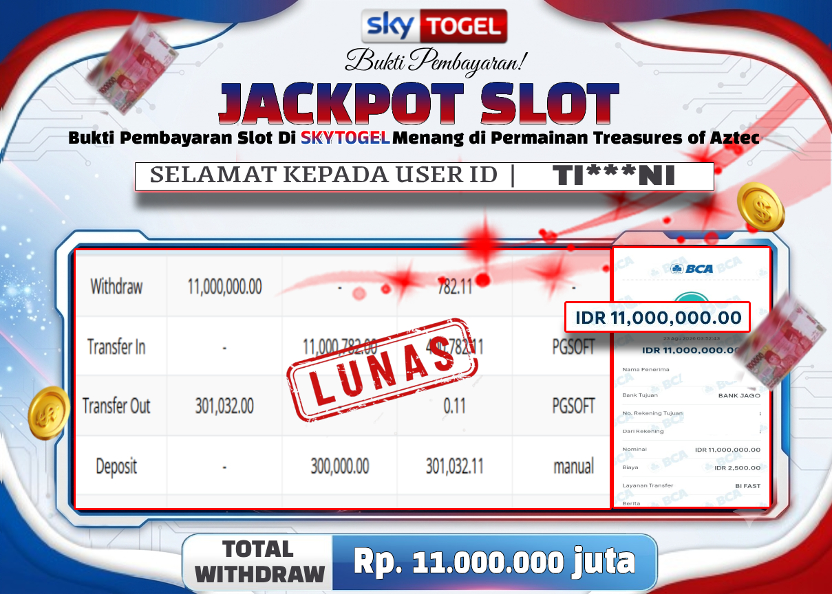 🏆 BUKTI   KEMENANGAN   Treasures of Aztec  MEMBER   SKYTOGEL🏆