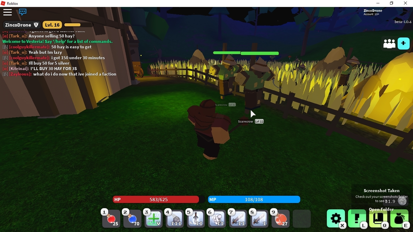 Scarecrows Spawning Outside Wheat Field Bug Reports Vesteria Forums