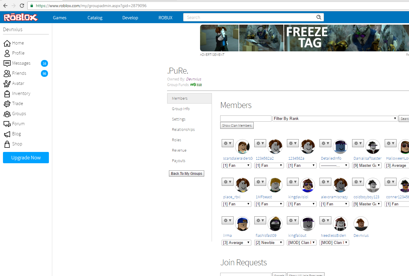 Roblox Group Finder With Funds