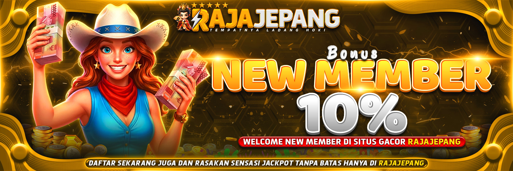 BONUS MEMBER BARU 10%