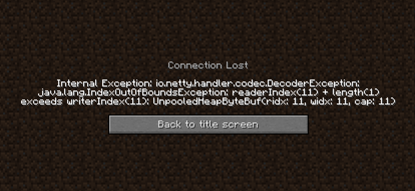 Players being randomly kicked with massive error mesage. | SpigotMC ...