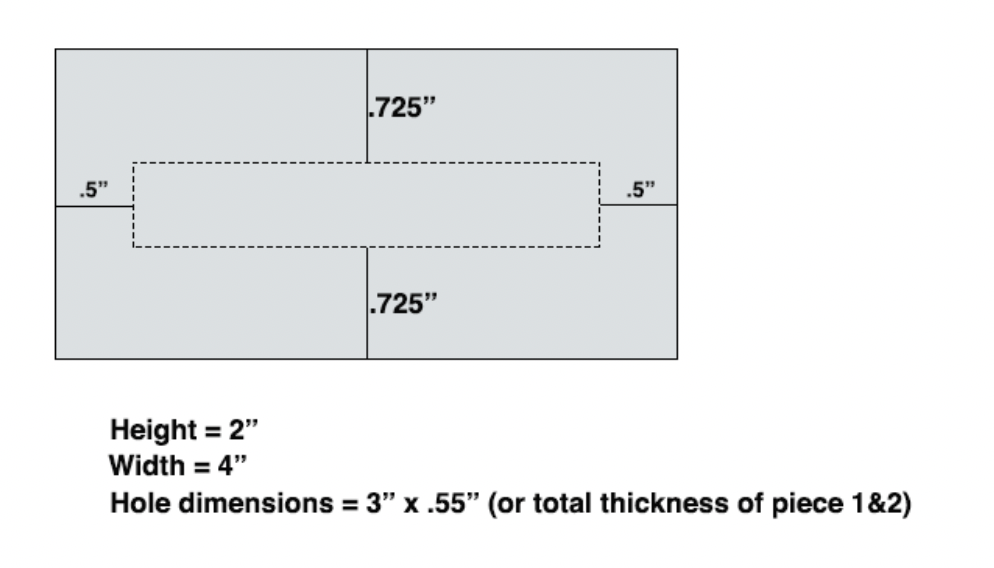 How big does a hole need to be to securely fit something inside ...