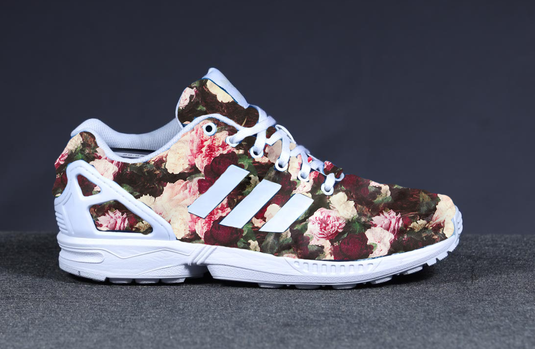 adidas zx flux floral flower print