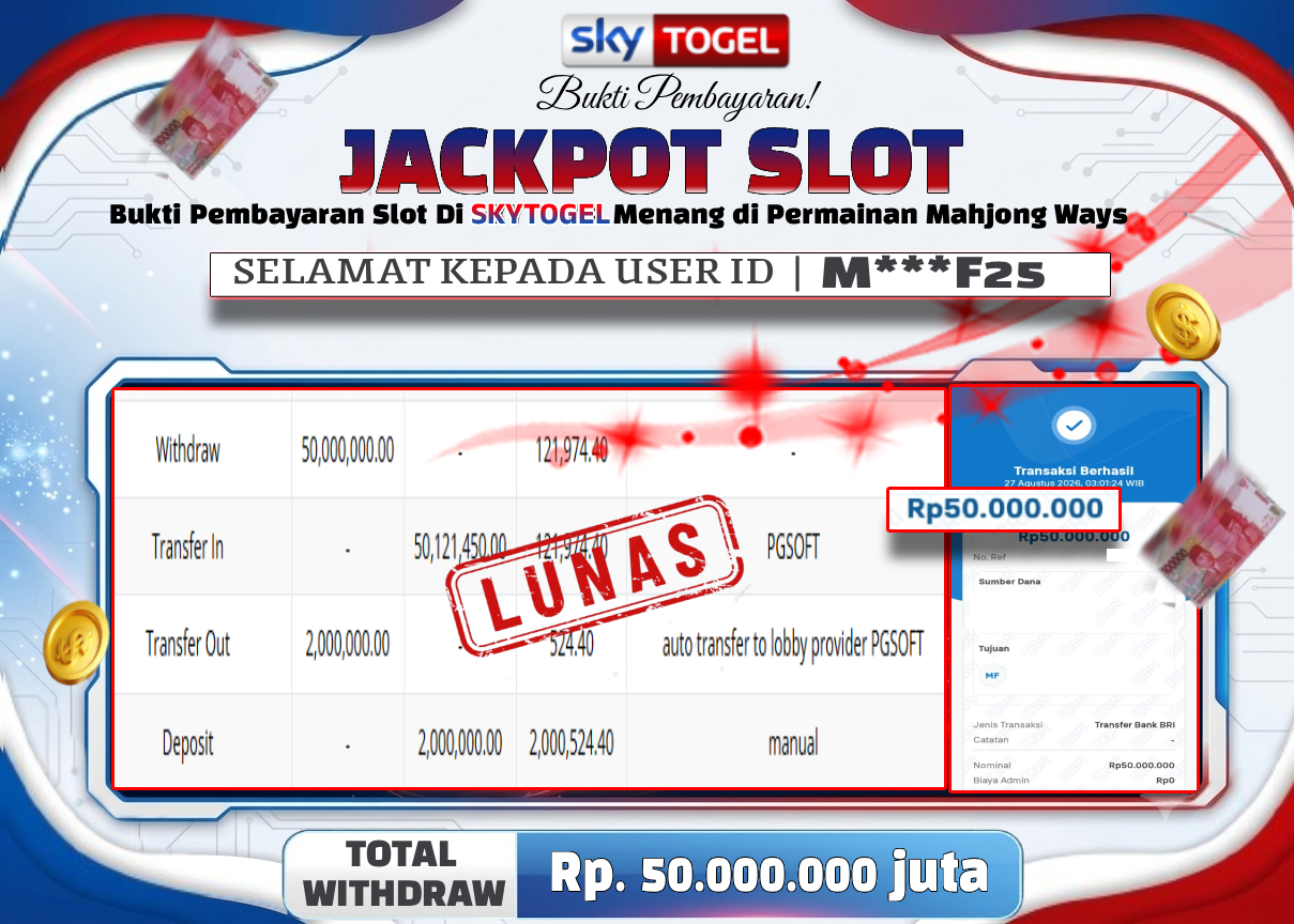 🏆 BUKTI   KEMENANGAN   Mahjong Ways  MEMBER   SKYTOGEL🏆