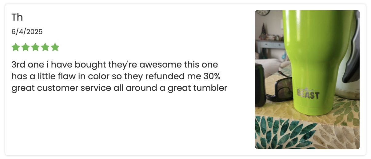 beast tumbler reviews lime green