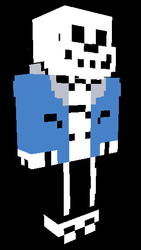 Pixilart - sans minecraft skin by lennypede