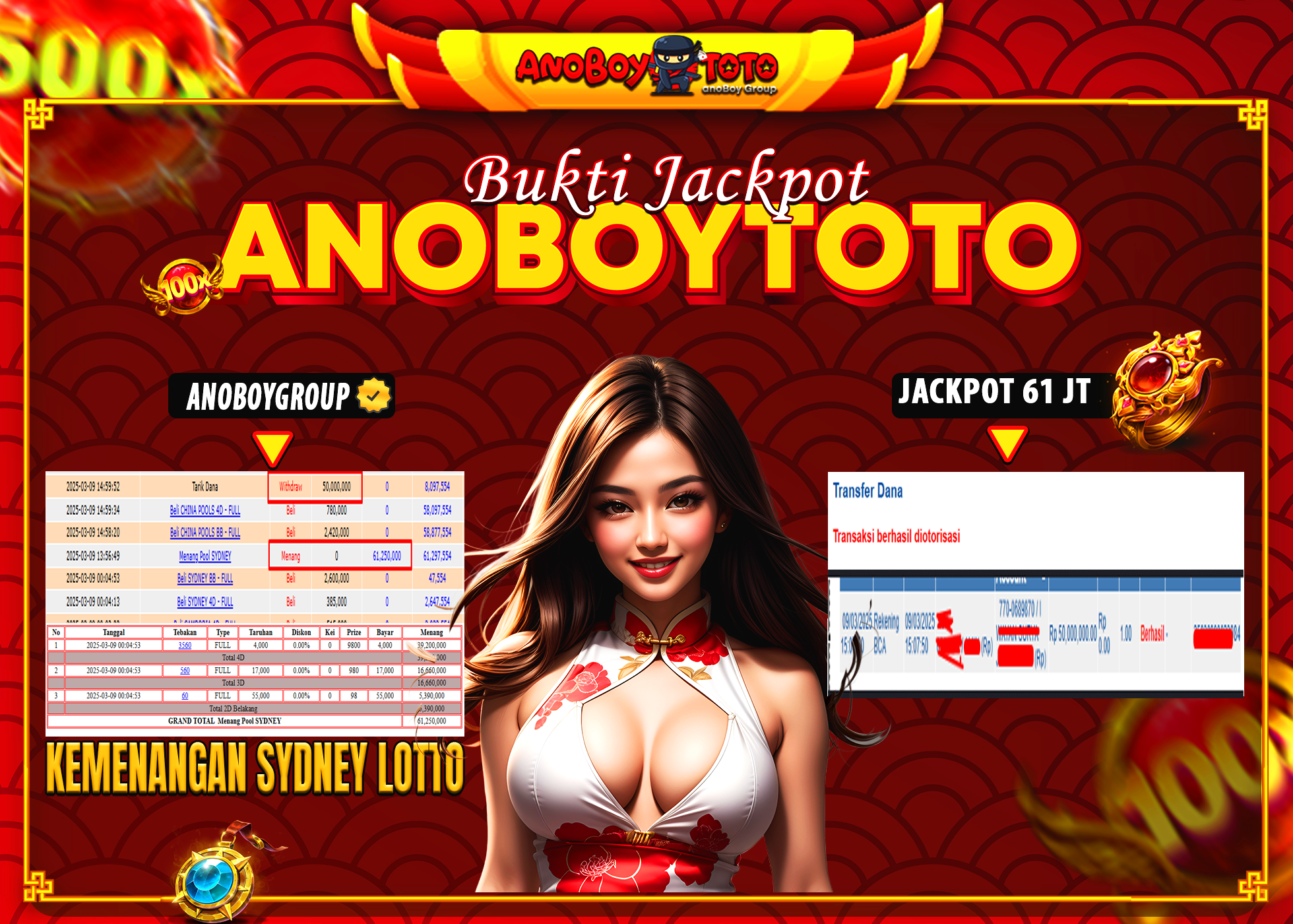 ANOBOYTOTO di Sydney Lotto RP.61.000.000 LUNAS
