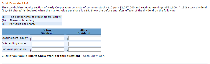 Solved The Stockholders' Equity Section Of Neely Corporation | Chegg.com