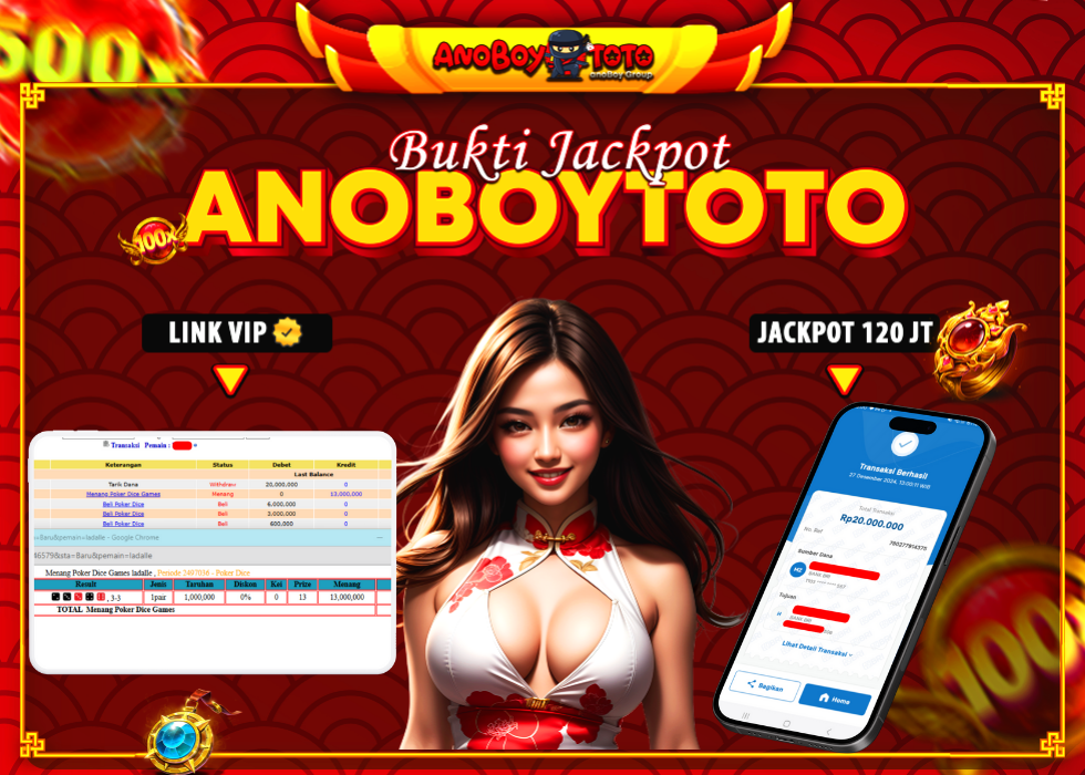 ANOBOYTOTO di Poker Dice Games RP.20.000.000 LUNAS