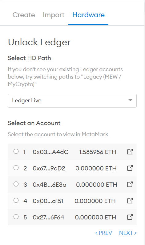use ledger with metamask