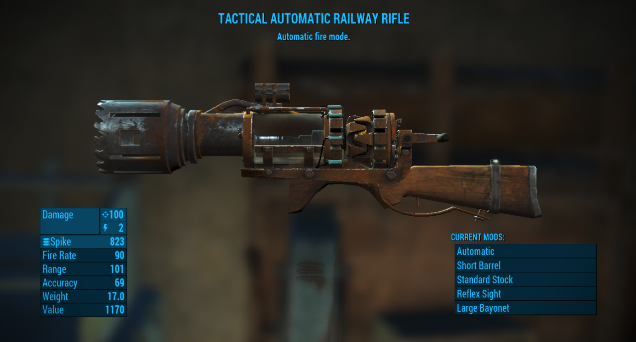 You can create some very INTERESTING weapons with the console commands ...