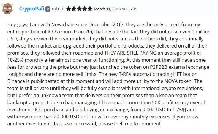  Comentarios sobre NovaChain