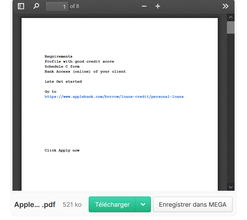 Applebank Loan (20$)❤️Fresh-Method✔️-High-Quality-PDF-✔️Latest-