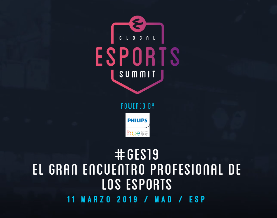 Cartel de presentación del GES19. Fuente de la imagen: https://globalesportssummit.com Cartel de presentación del GES19. Fuente de la imagen: https://globalesportssummit.com