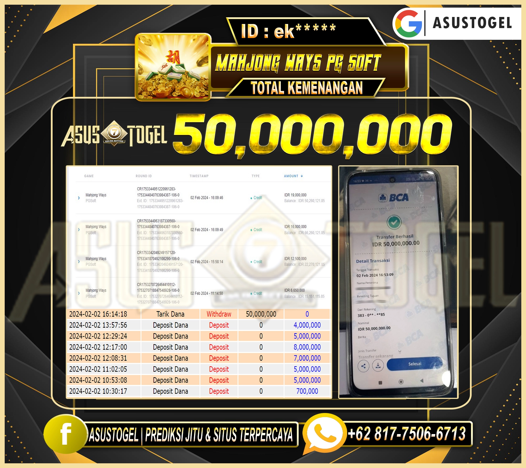 BERGABUNGLAH DENGAN KAMI DAN RAIH KESUKSESAN BERSAMA ASUSTOGEL 