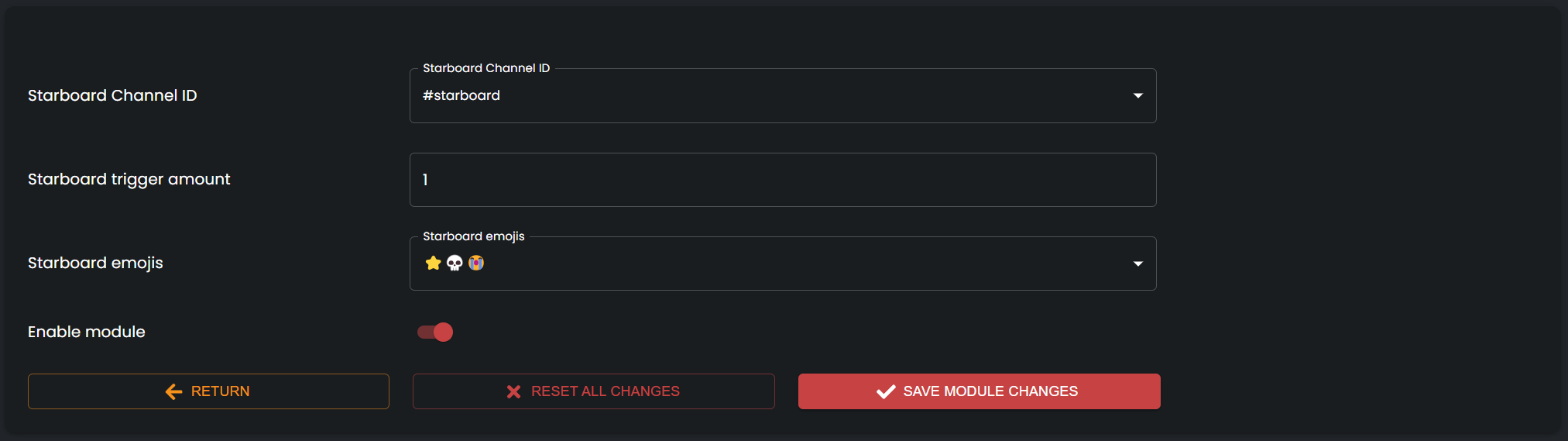 starboard example