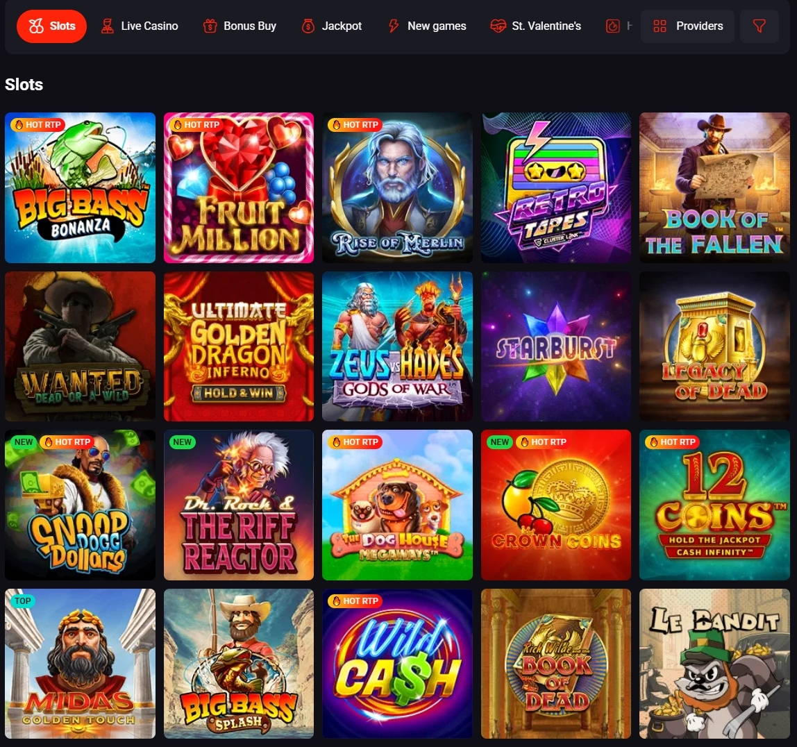 games and slots at n1