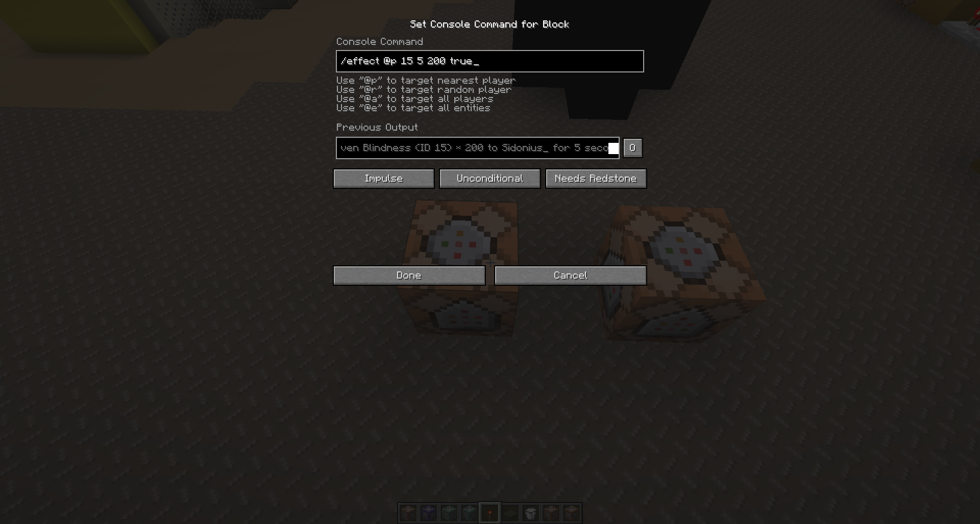 Complete Blindness Commands Command Blocks And Functions Redstone Discussion And Mechanisms Minecraft Java Edition Minecraft Forum Minecraft Forum