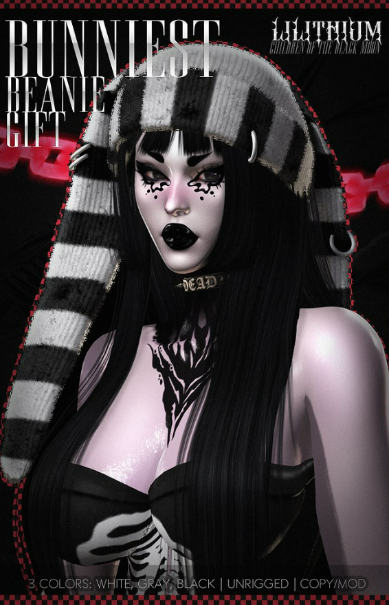 Second Life Marketplace - Epicine - Evil Bunny Backpack - Dark