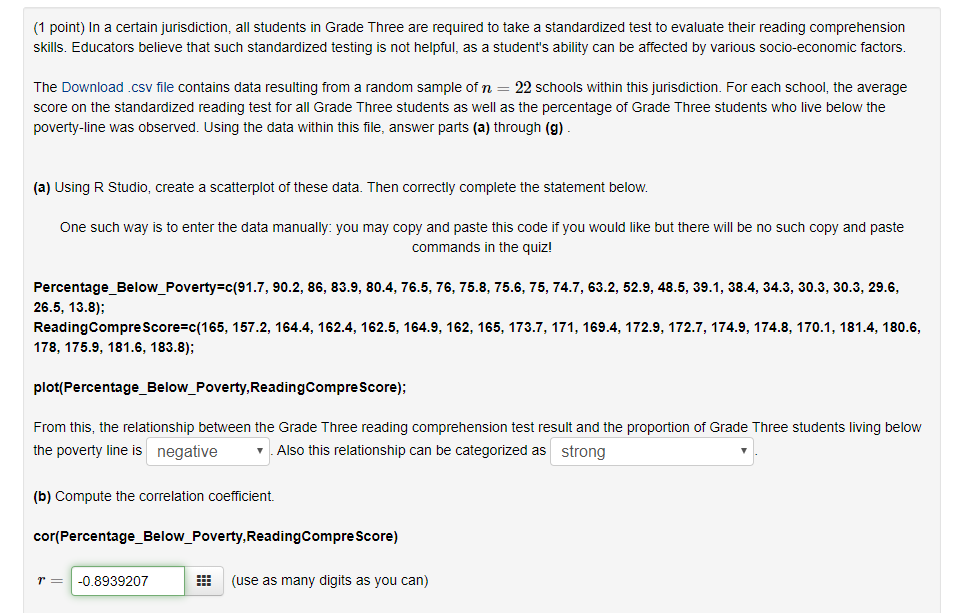Solved The only question I have wrong is the last question. | Chegg.com