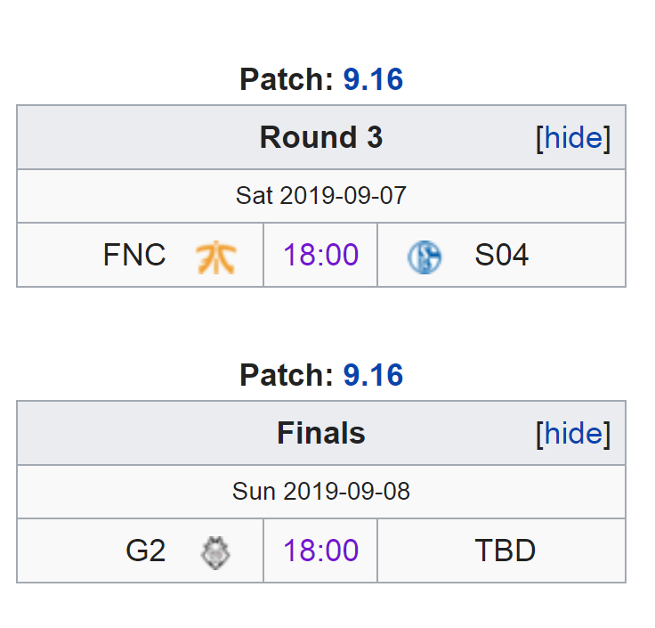 Las dos últimas series al mejor de 5 que se verán en el primer año de LEC. Fuente: https://lol.gamepedia.com/LEC/2019_Season/Summer_Playoffs Las dos últimas series al mejor de 5 que se verán en el primer año de LEC. Fuente: https://lol.gamepedia.com/LEC/2019_Season/Summer_Playoffs