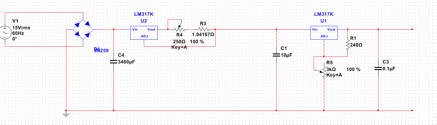 Lm317 с транзистором схема