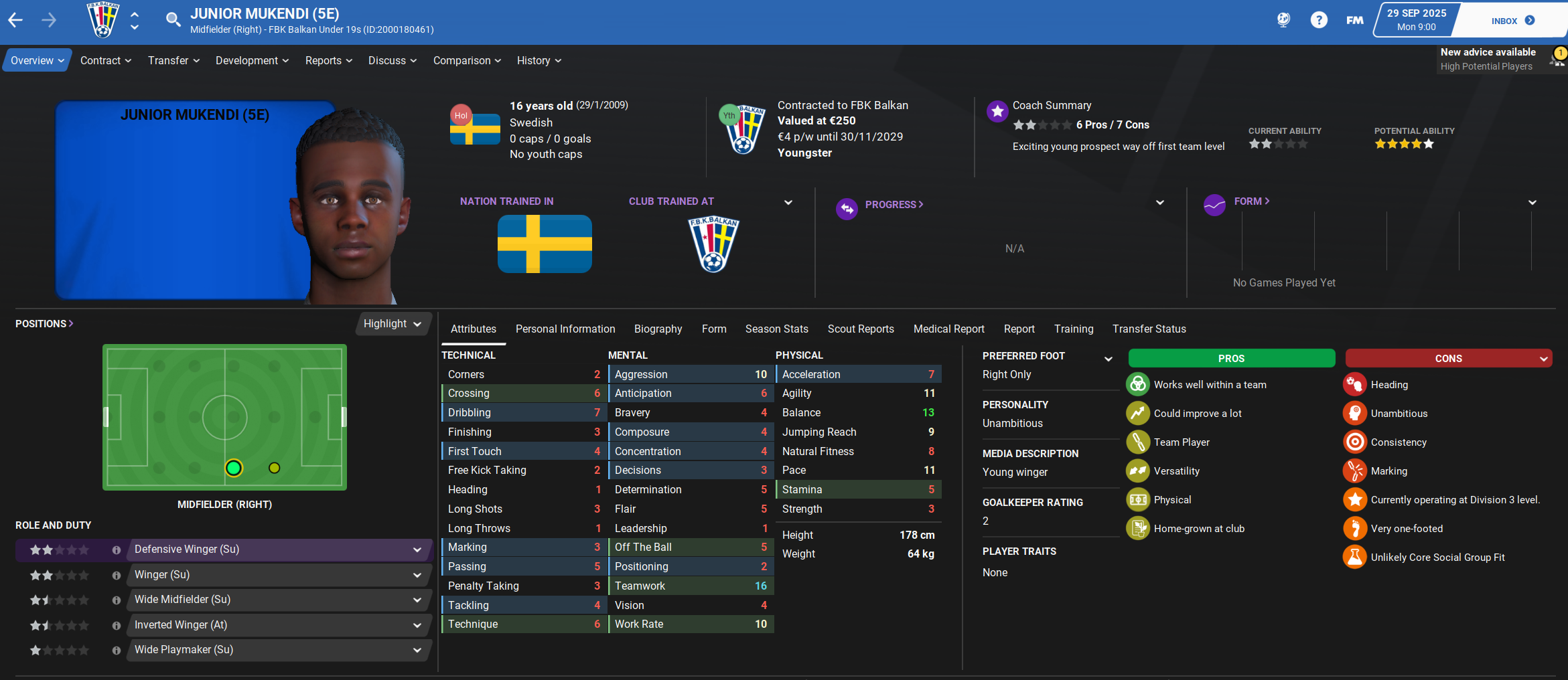 FM21 FBK Balkan - Jakten på nästa Zlatan (Youth only ...