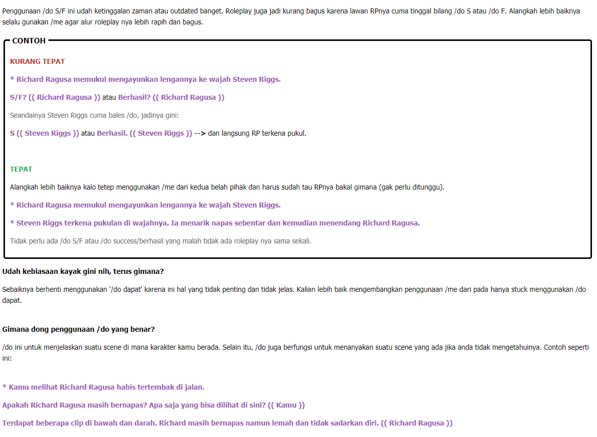 /do dapat? Apakah ini benar? - Player Created Guide - EvoniX Roleplay