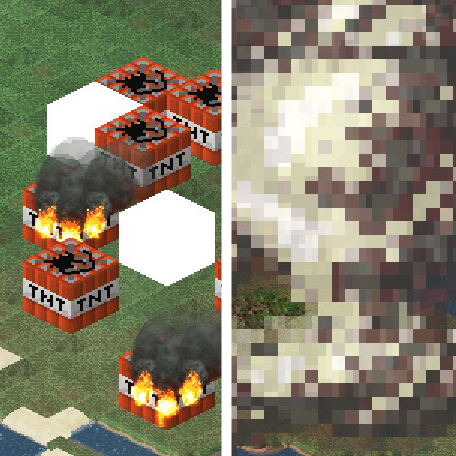 minecraft tnt city explosion