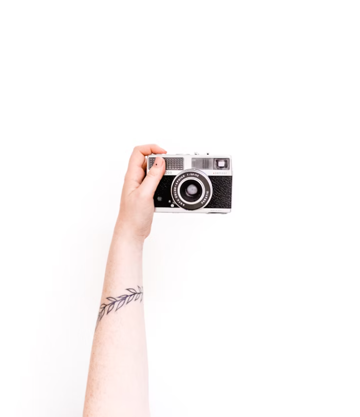 Guests taking selfies at event