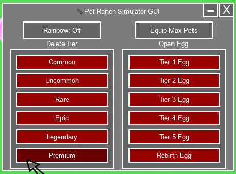 Pet Ranch Simulator Gui Half Patched