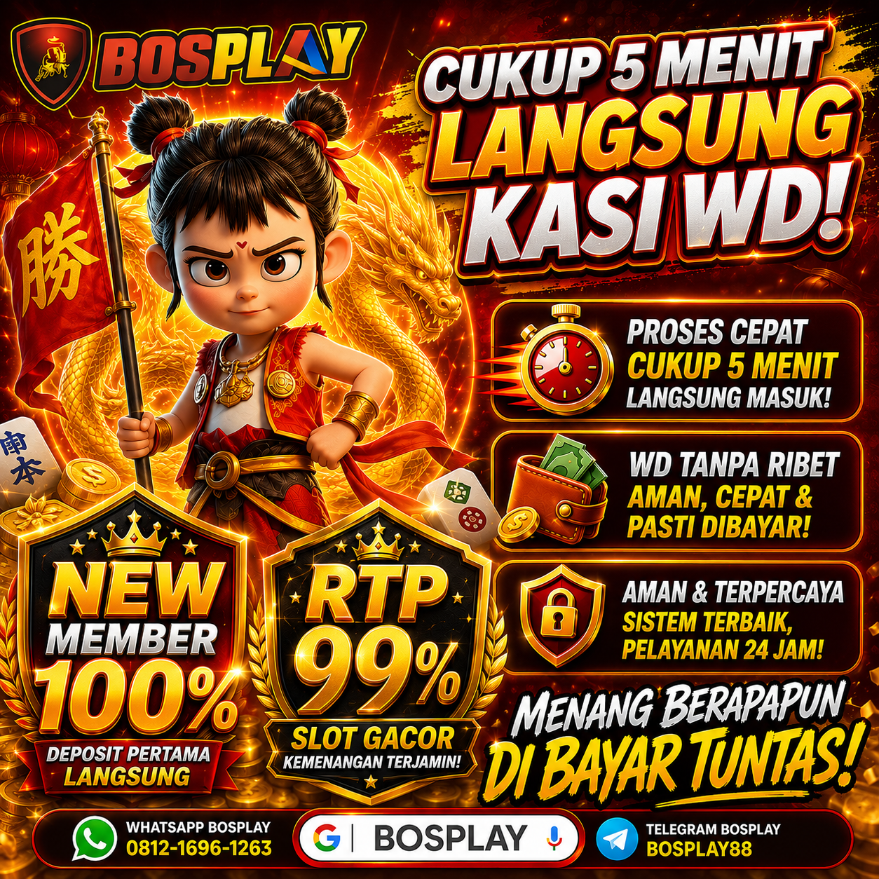 BOSPLAY – Cukup 5 Menit Langsung WD! Situs Slot Online Gacor dengan RTP 99% & Bonus New Member 100% - WooCommerce eCommerce