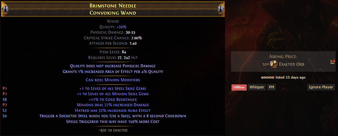 With the price of Shaper Simplex Amulet to the moon, this is a nice  alternative! Insanely lucky chaos spam too. : r/pathofexile