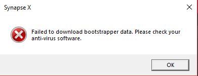 How To Fix Synapse X Error Failed To Download Bootstrapper