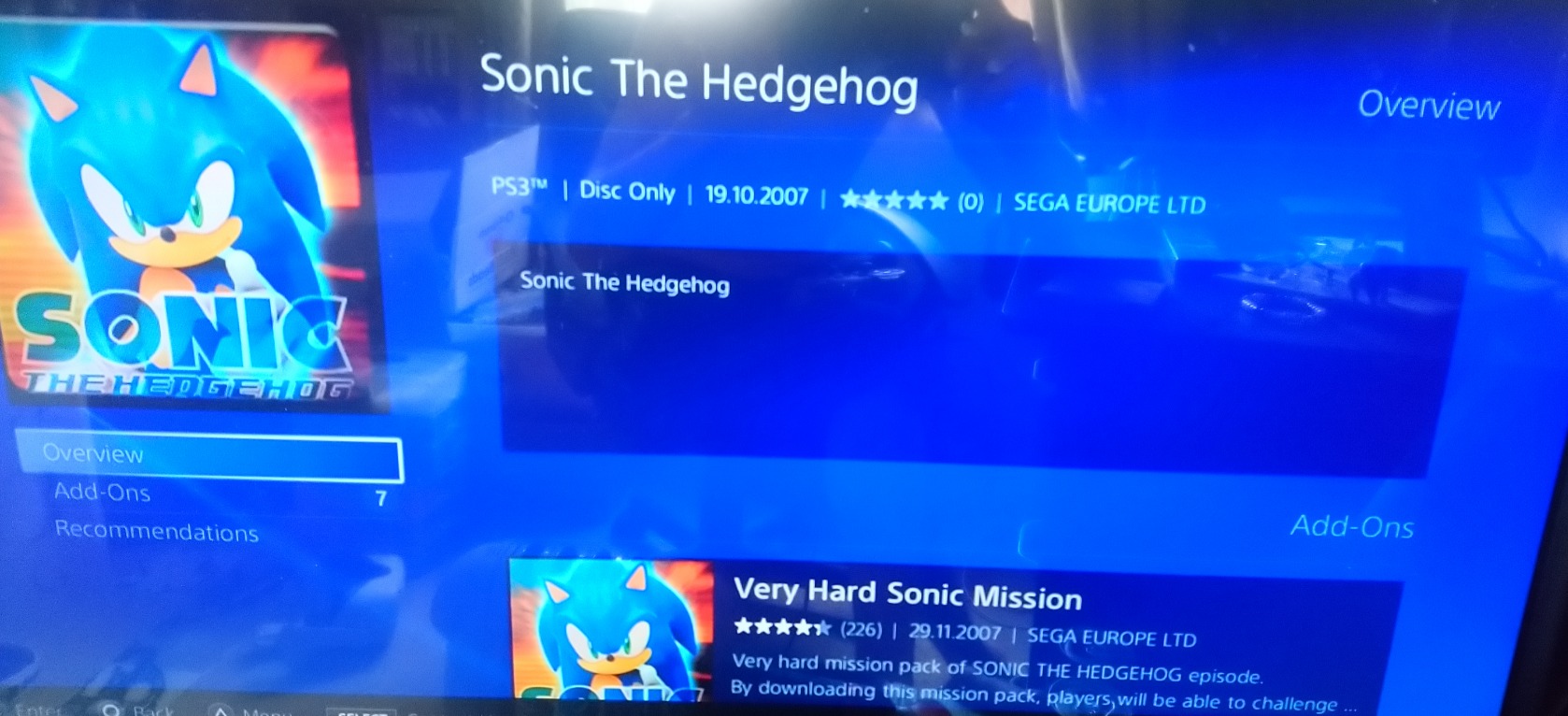 THEY RELISTED SONIC 06 WHAT and its 5 dollars : r/SonicTheHedgehog