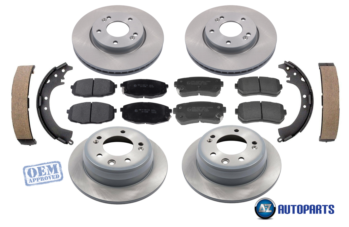 For Hyundai i30 1.4 1.6 2.0 20072011 Front & Rear Brake Discs Shoes