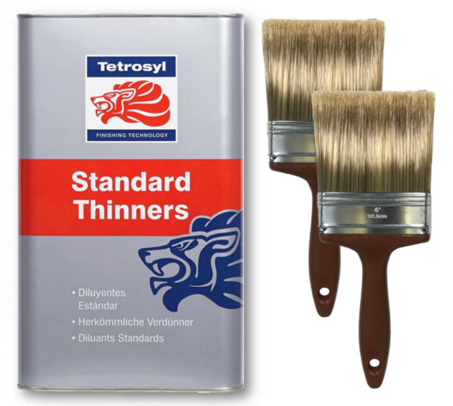 Tetrosyl Standard Thinners 5L Cleaner Cellulose Thinner 2x 4 inch