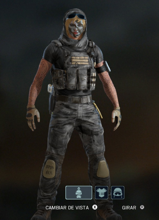 Glaz's black uniform looks so cool with this headgear : r/Rainbow6