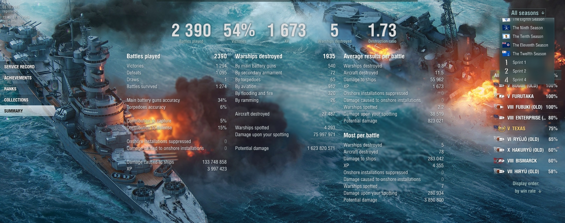 world of warships season 9 ranked