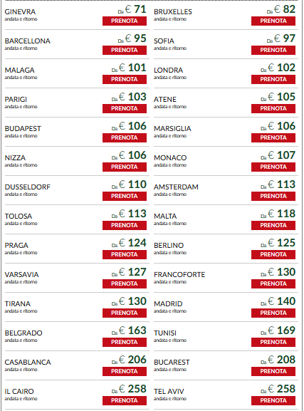 Guarda qui le offerte voli Alitalia!