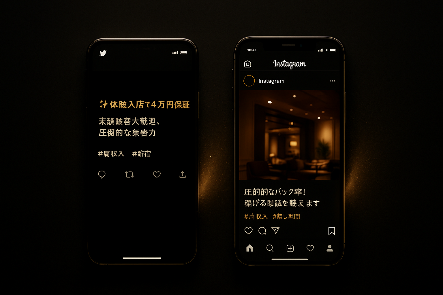 AIがSNS投稿を生成するイメージ