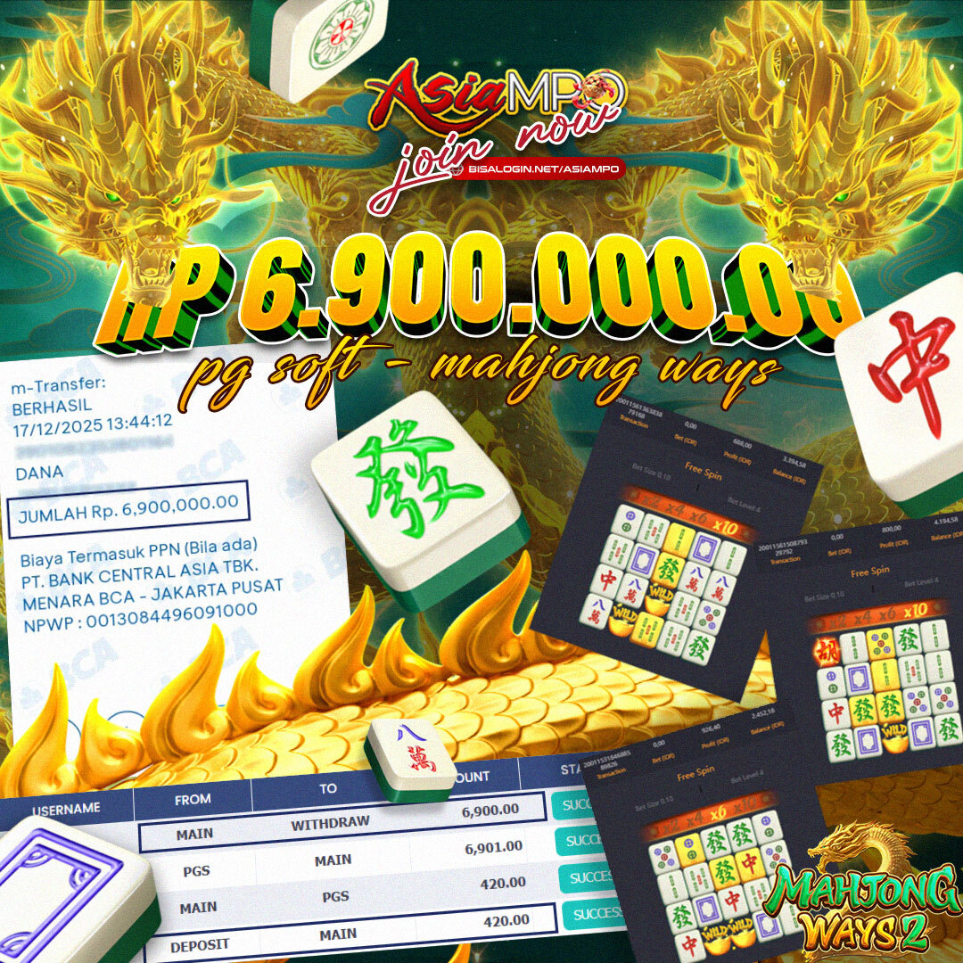  ASIAMPO - AGEN PG SOFT GACOR GAMPANG MENANG - DENGAN MINIMAL DEPOSIT HANYA 25.000 SAJA