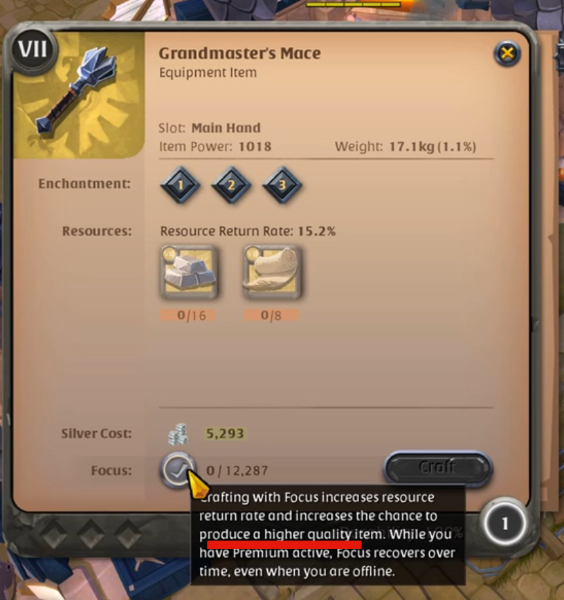Focus Use Higher Quality Yes Or No General Questions Discussions Albion Online Forum