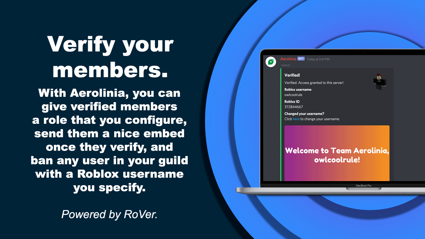 Aerolinia Discord Bots Top Gg - roblox verify bot discord