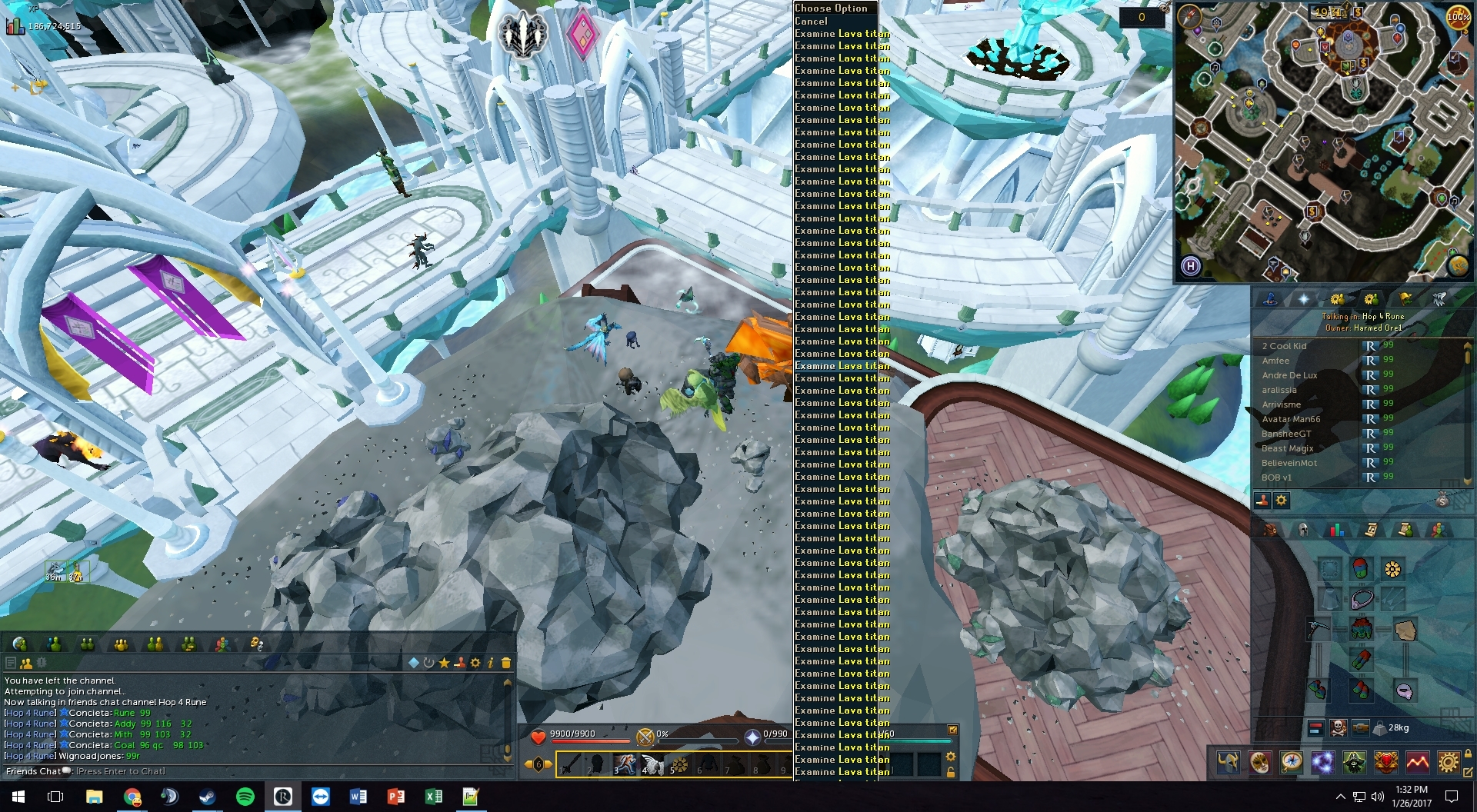 Just another day at harmonised runite ore : r/runescape