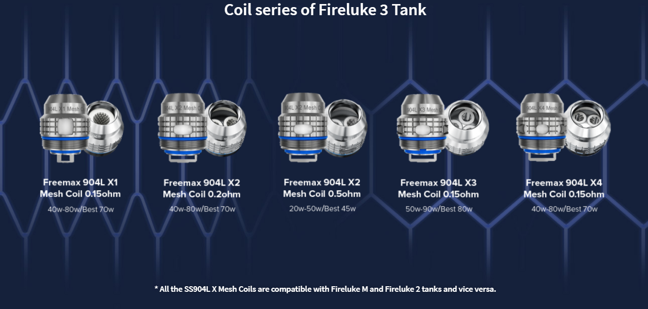 FreeMax Fireluke 3 Tank coils