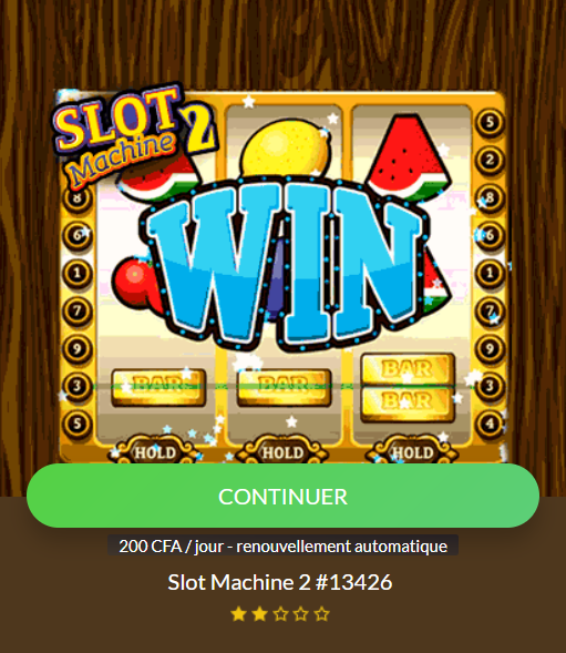 [1-click] SN | Slot Machine 2 (Orange)
