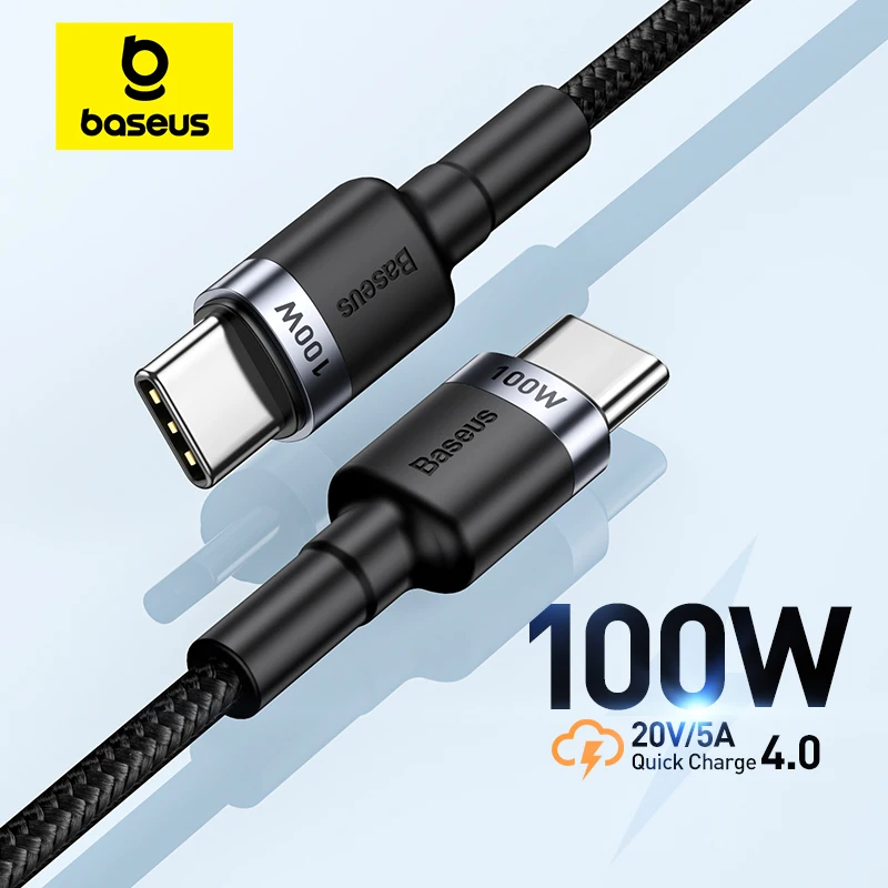 Baseus 2m USB Typ C auf USB C Kabel Schnellladekabel